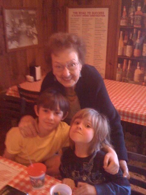 Boys With Grandma Chaney.